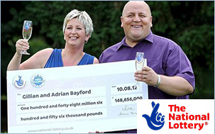 In the national lottery you can become a big winner